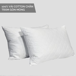 Bảo Vệ Ruột Gối Có Khoá Kéo Cotton AMARA - Kích Thước 50x70cm, Mềm Mại, Chống Thấm - Chống Bẩn