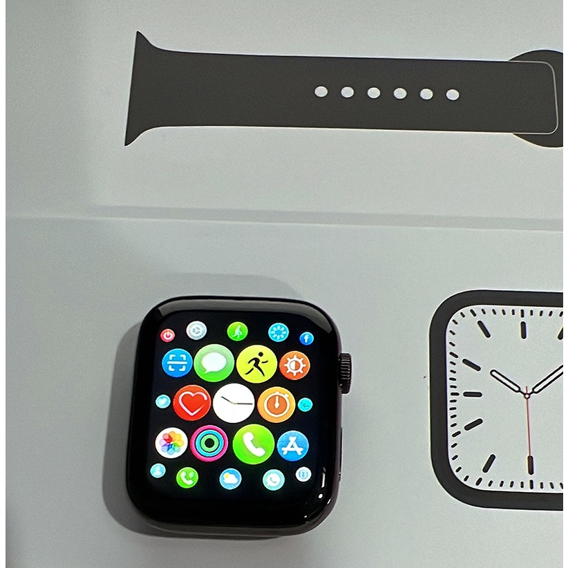 Đồng Hồ Thông Minh Logo Táo Viền Thép Seri 7 Cao Cấp / Smart Watch Táo Thép / Thay Ảnh Nền - Nghe Gọi Bluetooth