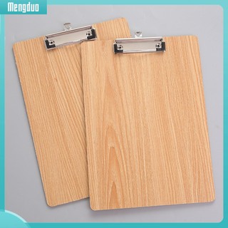 Tấm bảng kẹp giữ giấy A4 bằng gỗ có lỗ treo tiện dụng