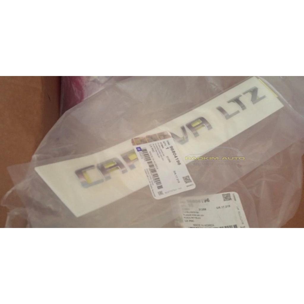 Chữ Captiva LTZ chính hãng GM, nhập khẩu GM Korea