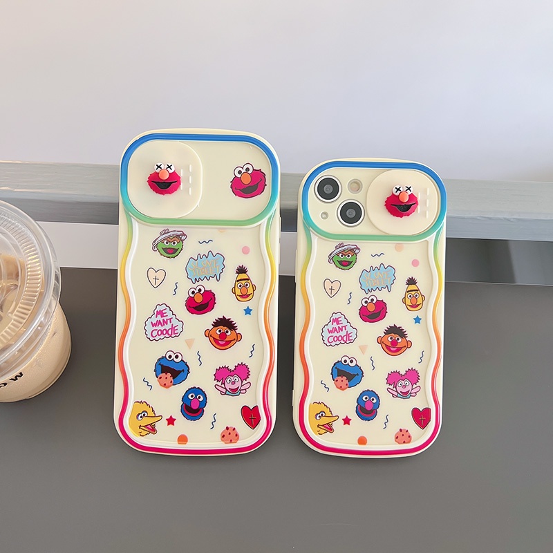 Ốp Điện Thoại Hình Sesame Street Sáng Tạo Cho iPhone 12 13 11 PRO MAX XR 11 12 PRO 13 PRO MAX14 14 PRO