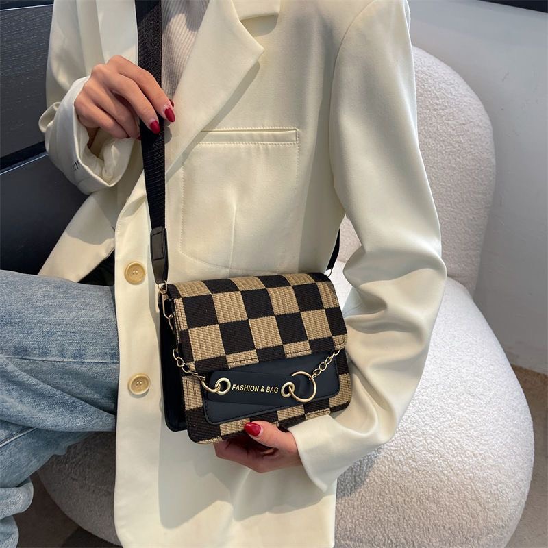 Túi Xách Nữ Hộp Vuông Caro Phong Cách Basic - Túi xách nữ Cunstore