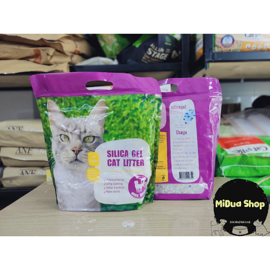 Cát thủy tinh CAT LITTER 3.8L ( bao bì mới)