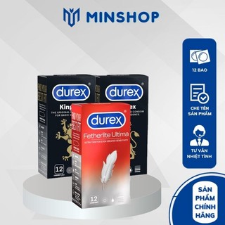 Bộ 2 hộp bao cao su Durex Kingtex 49mm + tặng 1 hộp Durex Fetherlite Ultima 12 bao