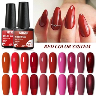 Sơn móng tay gel uv mtssii nhiều màu lấp lánh 6ml