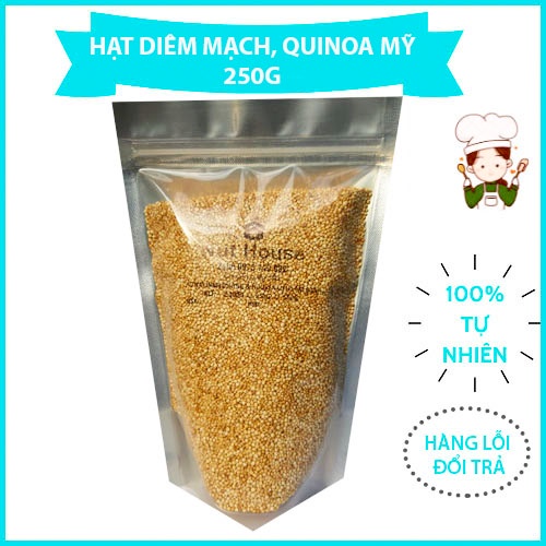 Hạt diêm mạch hạt quinoa hữu cơ 250g