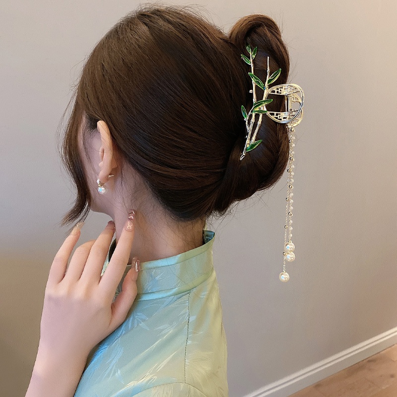 Kẹp tóc HAIMEIKANG đính đá và ngọc trai nhân tạo thời trang