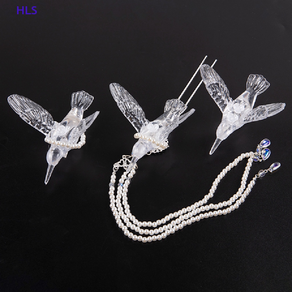 [HLS] Trâm Cài Tóc Dạng Chuỗi Hạt Tua Rua Trong Suốt Phong Cách Hán Phục Trung Hoa Cổ Điển Cho Cô Dâu