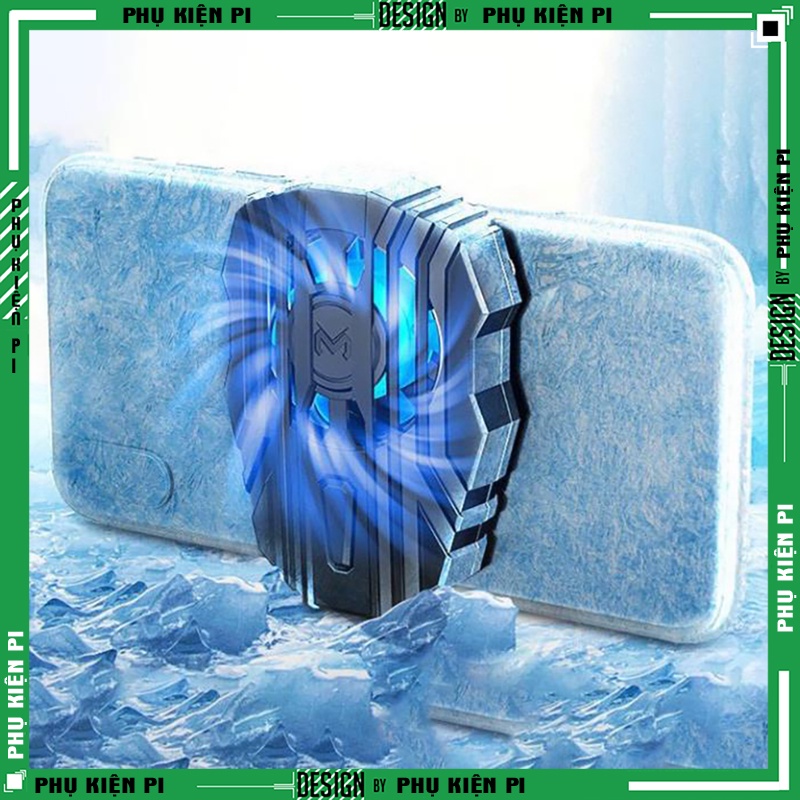 Quạt Tản Nhiệt Gaming Cho Điện Thoại FL01 - Có LED RGB - Chính Hãng