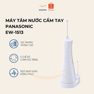 Máy Tăm Nước Cầm Tay Panasonic EW1513 Công Nghệ Siêu Âm (thiết kế nâng cấp)  - Hàng Chính Hãng Bảo Hành 12 Tháng