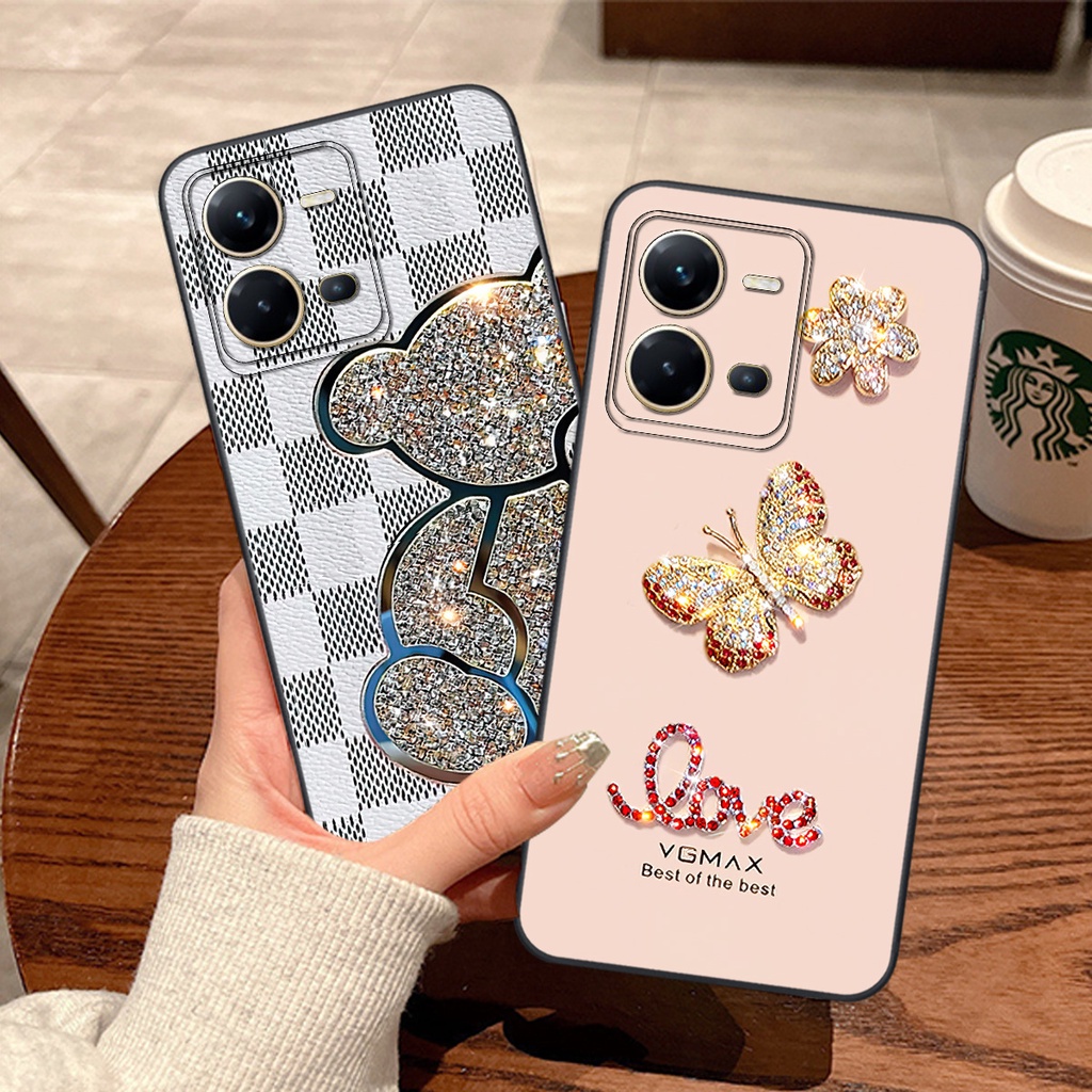 Ốp Vivo Vivo V25 / V25E in hình Lấp Lánh Kim Cương, Sang trọng, Quý Phái