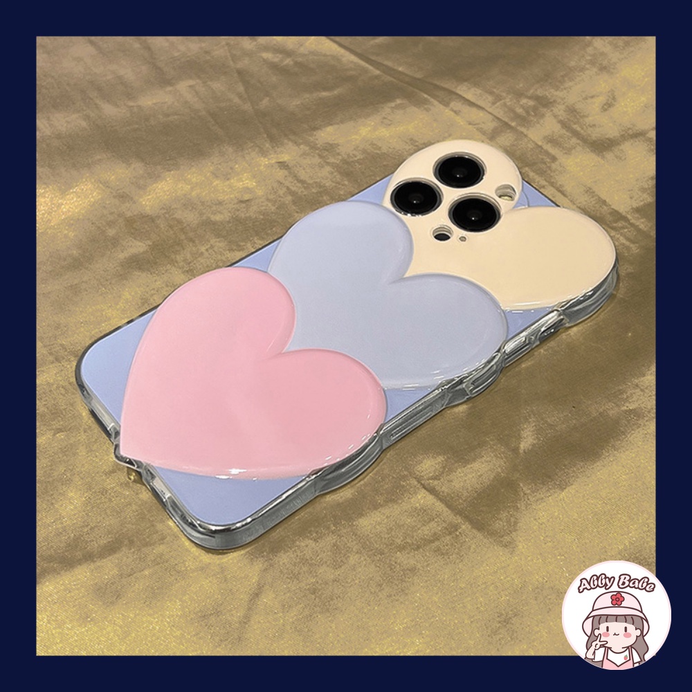 Ốp Điện Thoại TPU Mềm Chống Mồ Hôi Họa Tiết Trái Tim 3D Đơn Giản Cho IPhone 14 Pro Max 11 13 12 11 Pro Max X XS XR