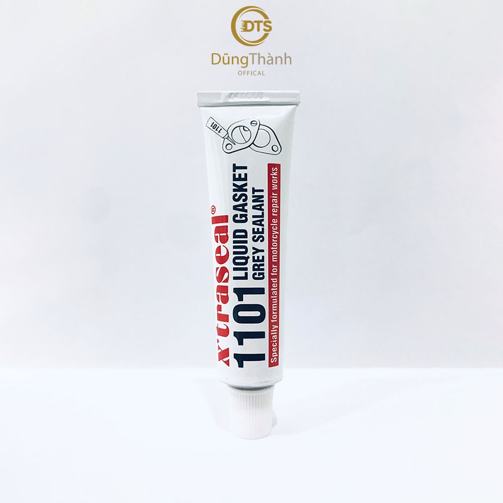 Keo dán ron xe máy chịu nhiệt X’traseal khô nhanh kháng xăng dầu màu xám 1101 Liquid Gasket 32g dạng tuýp