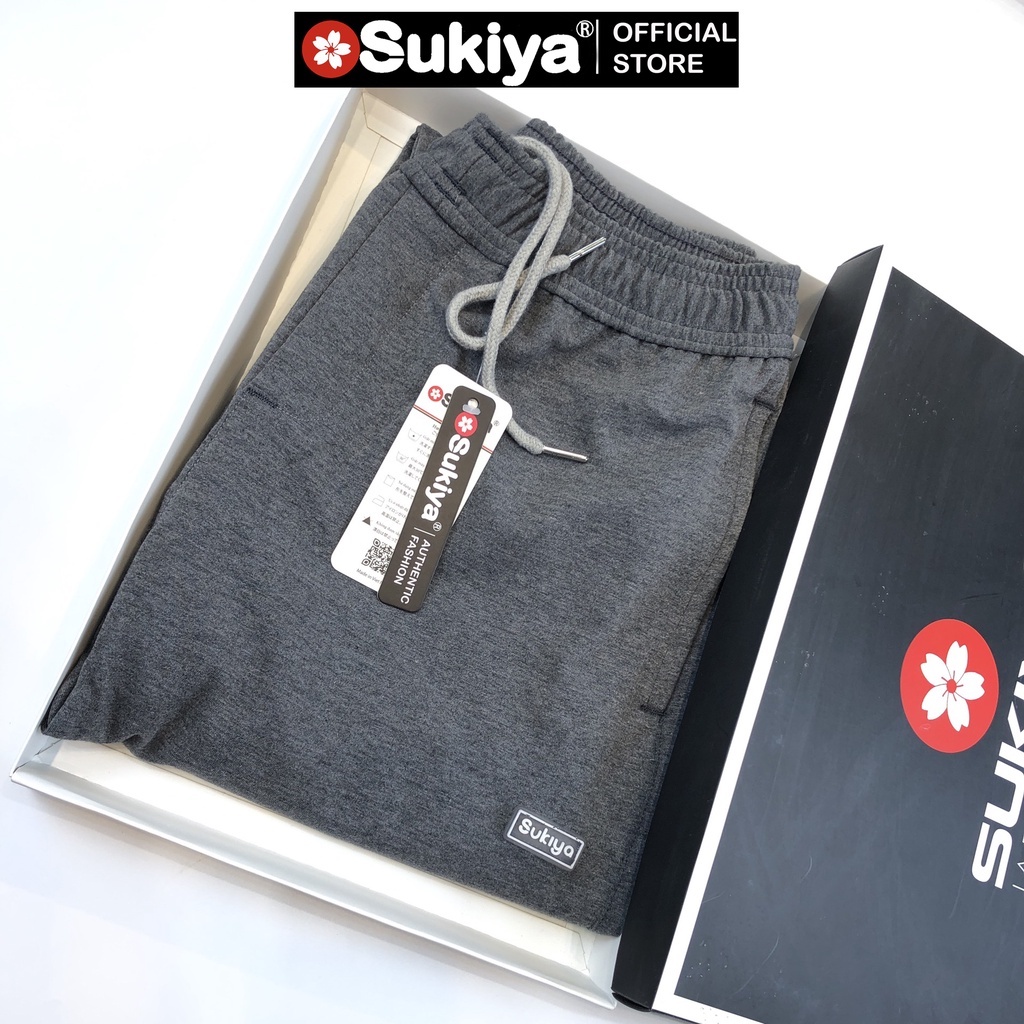 Quần Dài Thể Thao Nam Nữ SUKIYA Chất Vải Nỉ Dày Dặn Mềm Mại Cao Cấp QTT05