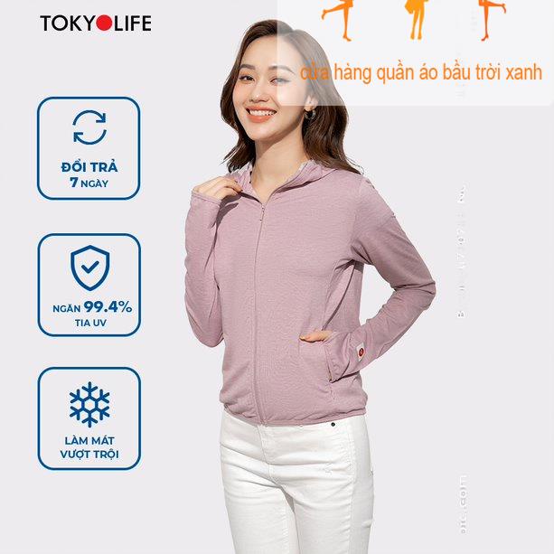 Chất lượng rất tốt được nhập từ Quảng ChâuÁo chống nắng Nữ chống tia UV Sunstop X mũ liền thời trang TOKYOLIFE F9UVJ085K