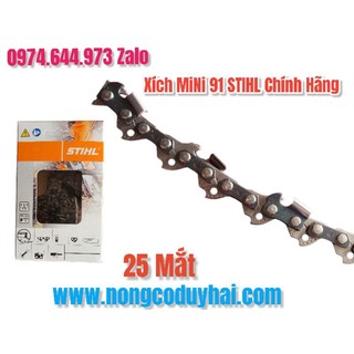 [CHÍNH HÃNG] Xích Máy Cưa Stihl Mini 91 - Mã 3636 000 0061 - Sắc Bén, Bền Bỉ, Nhiều Kích Thước