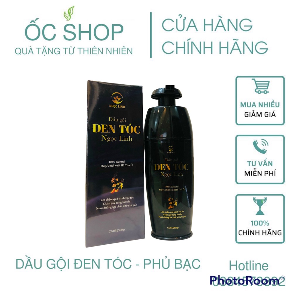 Dầu Gội Phủ Bạc Đen Tóc Ngọc Linh, Dầu Gội Thảo Dược Tự Nhiên An Toàn Hiệu Quả