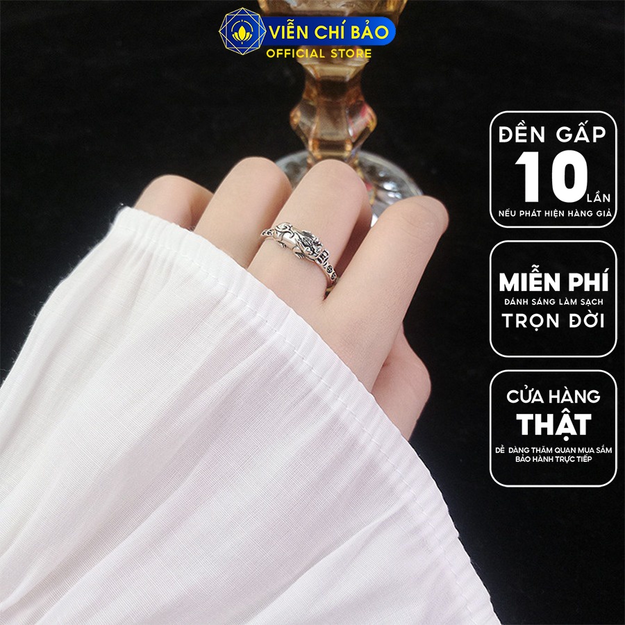Nhẫn bạc nữ tỳ hưu kim tiền new chất liệu bạc 925 thời trang phụ kiện trang sức Viễn Chí Bảo N000531