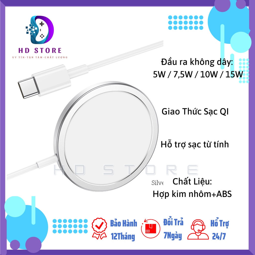 Đế sạc không dây từ tính Hoco CW30 Pro/CW28 Hổ trợ sạc các dòng điện thoại IP/SamSung/Vivo/Oppo/.có hổ trợ sạc không dây