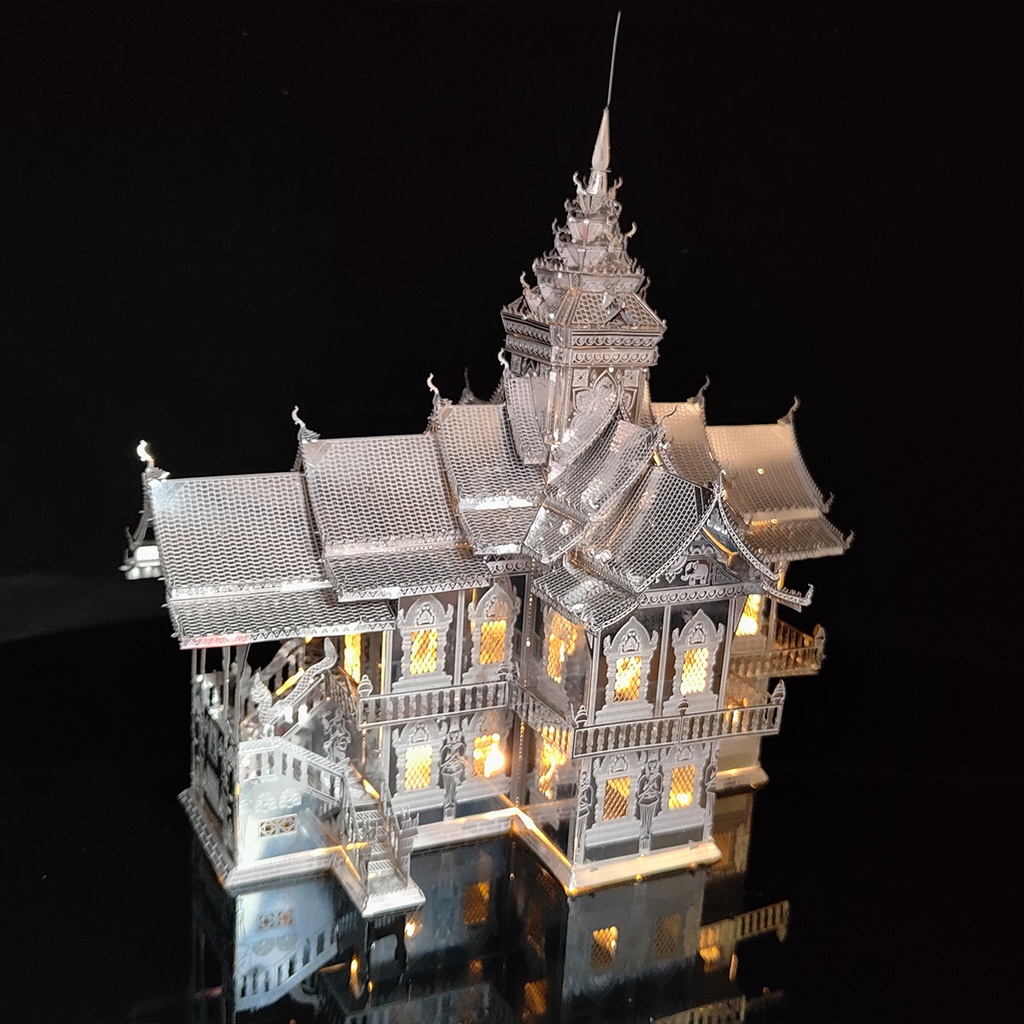 Mô Hình Lắp Ráp 3d Chùa Wat Buppharam - Thái Lan