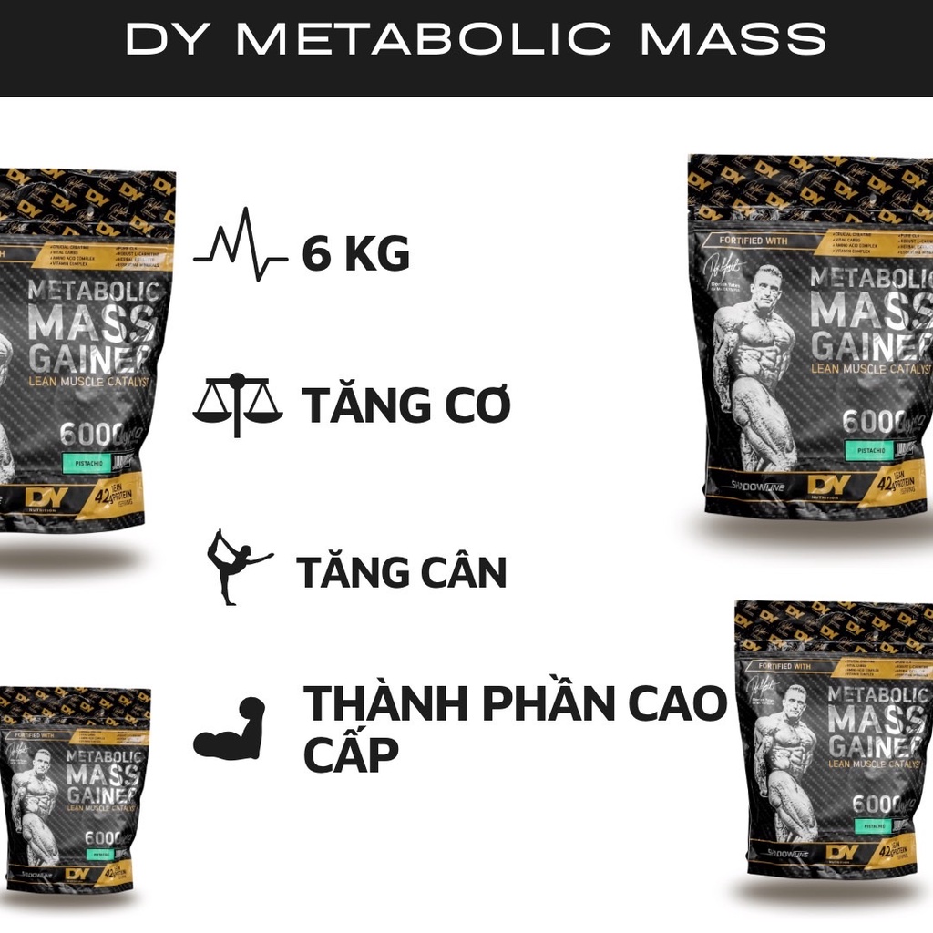 METABOLIC MASS - TĂNG CÂN TĂNG CƠ TĂNG TE ST - MASS TĂNG CÂN NẠC XỊN NHẤT THỊ TRƯỜNG - HÀNG CÔNG TY CHÍNH HÃNG - BỊCH 6K