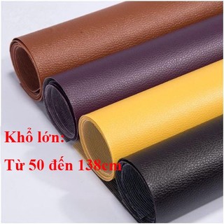 Miếng dán vải da PU cỡ lớn kích thước 100 * 69, 138 * 100cm dùng sửa chữa ghế sofa