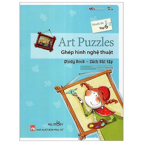 Sách - All Story Trình Độ 1 - Tập 6 - Sách Bài Tập - Art Puzzles - Ghép Hình Nghệ Thuật