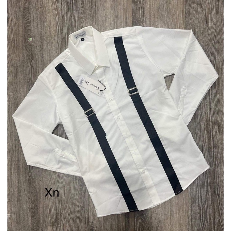 Áo Mơ Mi Trắng Dây Hot