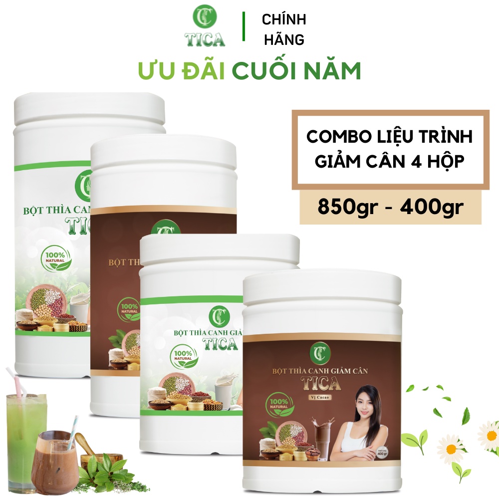 Combo bột thìa canh giảm cân TICA, Giảm cân an toàn hiệu quả cho người tiểu đường,giảm mỡ nhanh hiệu quả