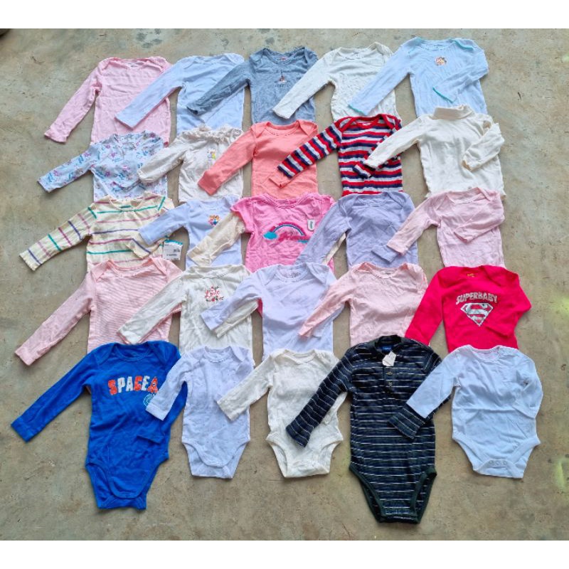 5 Áo liền thân Bodysuit dài tay bé trai bé gái vnxk lỗi sale