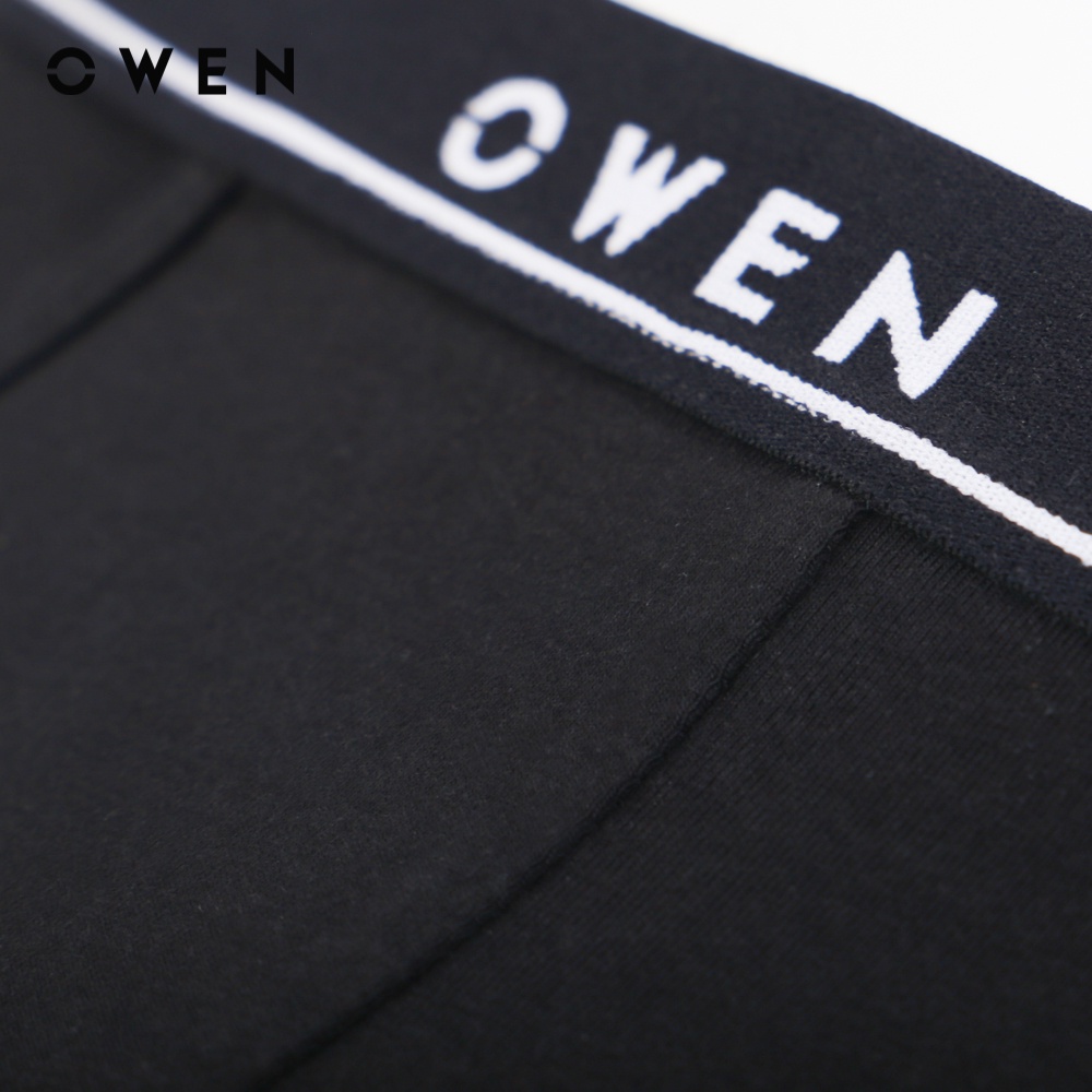 OWEN - Quần Boxer nam màu Đen - QLBR221091