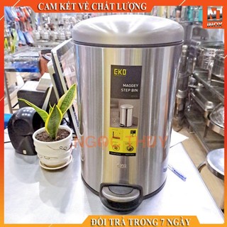Thùng rác inox chân đạp eko maggey 9113