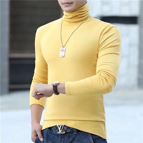 Áo Thun Nam Dài Tay Cổ Cao Thời Trang Hàn