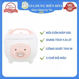 Nồi cơm nắp gài Sunhouse 1.8 lít SHD8607W Hàng chính hãng 💯 -Bảo hành chính hãng sunhouse