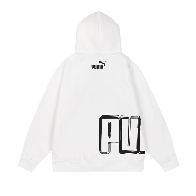 Pu &amp; A Áo Hoodie Lông Nhung In logo Biểu Tượng graffiti Thời Trang Đường Phố Cao Cấp Bắt Mắt
