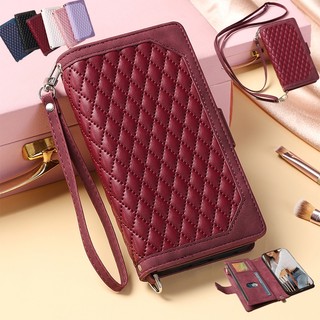 Ốp Điện Thoại Da Kiểu Ví Lật Có Dây Đeo Chéo Sang Trọng Cho OPPO Reno 5 5Z Reno8 5G Reno6 6Z Reno7