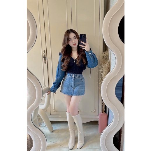 Áo Khoác Len Tay Jean