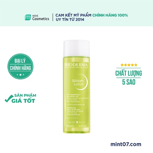 Nước hoa hồng Bioderma Sebium Lotion 200ml