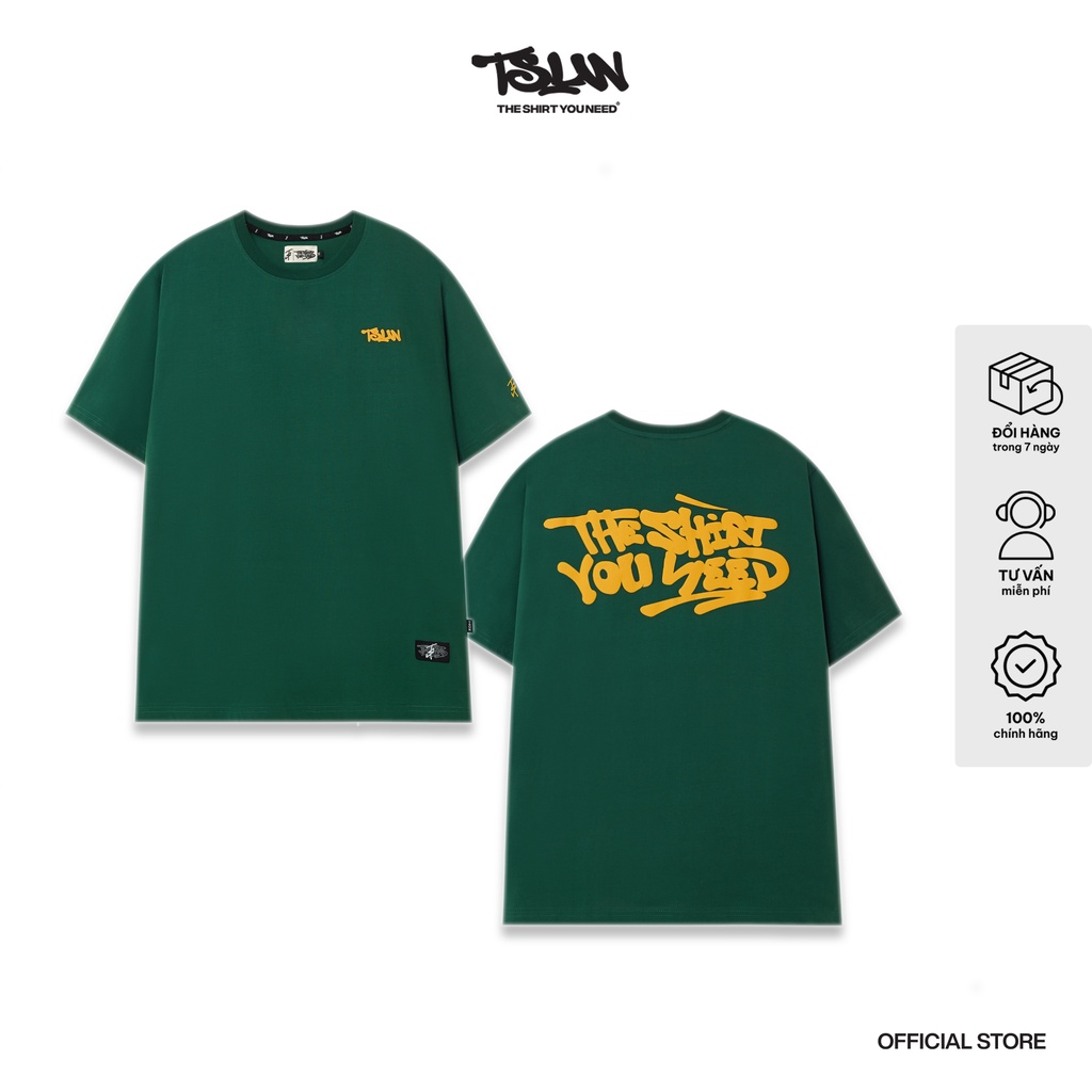 Áo Thun TSUN Logo Tee - Green - [UNISEX] - In Nổi