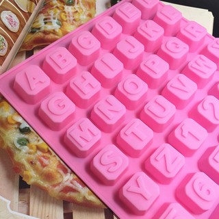 Silicone Mold Alphanumeric Chocolate Stereo Kitchen Baking Decoration Tool Resin DIY Cake Chocolate Fondant Moulds Accessories