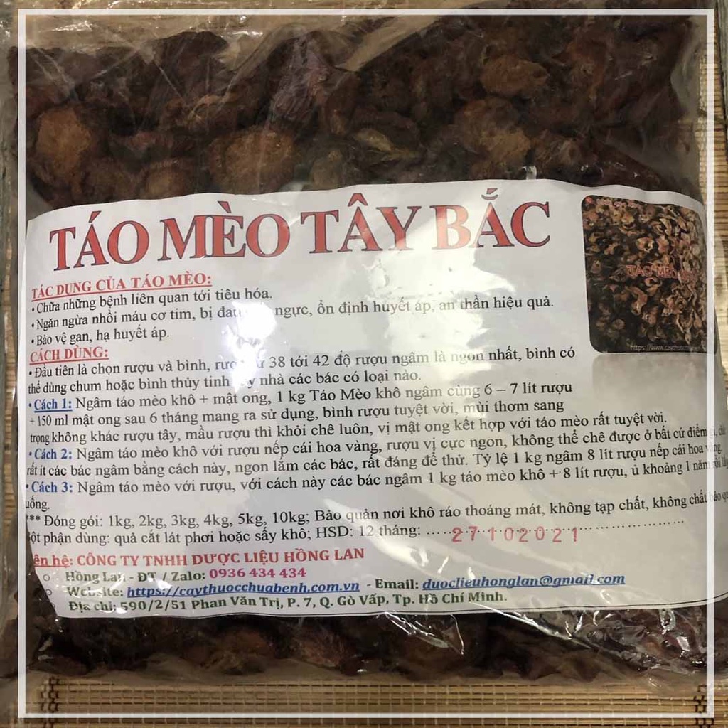 ✅ 1kg Quả Táo M.èo Tây Bắc khô sạch - Hàng Công Ty