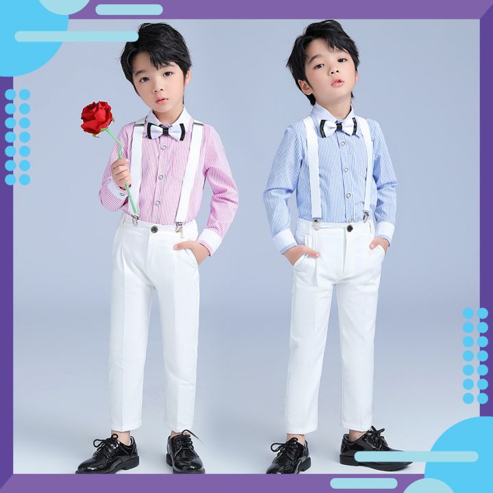 Bộ công tử bé trai cao cấp đồng phục học sinh dành cho bé đi học cấp 1 cấp 2 dự tiệc TQB063 TQB062