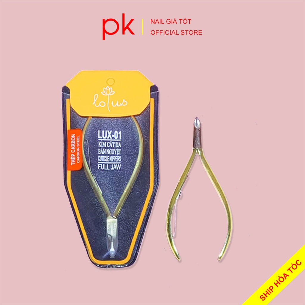 Kìm nhặt da, kềm cắt da bán nguyệt Lotus bằng thép carbon cao cấp
