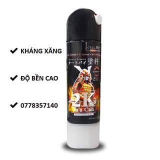 2k07 sơn xịt samurai sơn phủ sàn xe tải pu màu đen