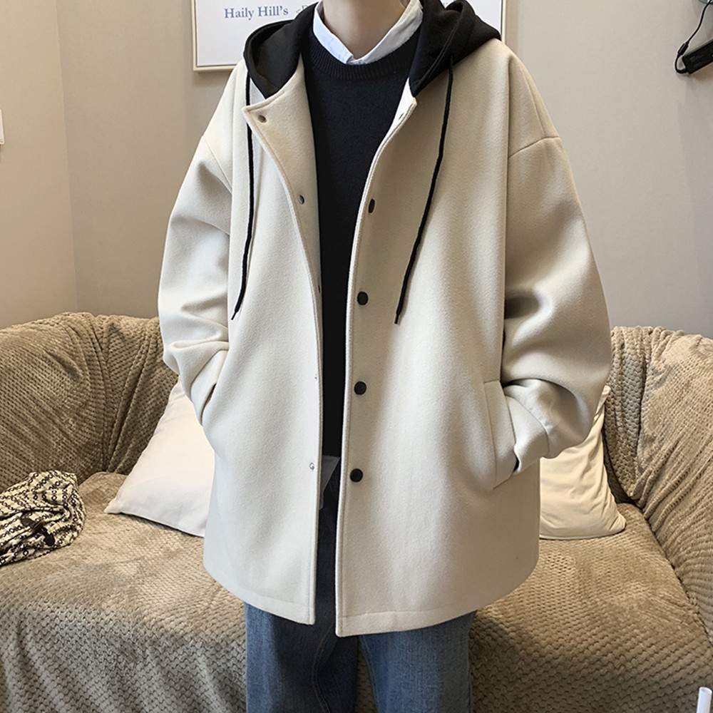 Áo Khoác Cardigan Unisex 2 Lớp Phối Mũ Form Rộng Chất Nỉ Ngoại Dày Đẹp,Áo Khoác Nỉ Dáng Dài Nam Nữ Phong Cách Ullzang
