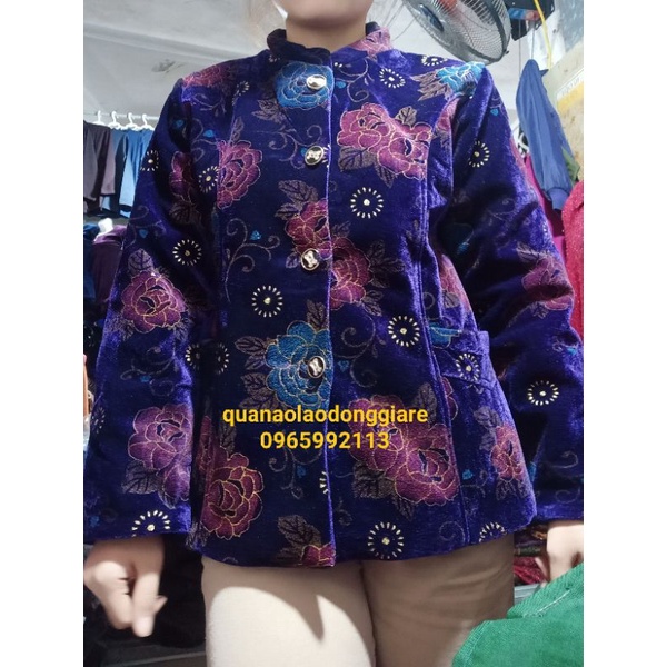 Áo Bông nhung bà già loại đẹp