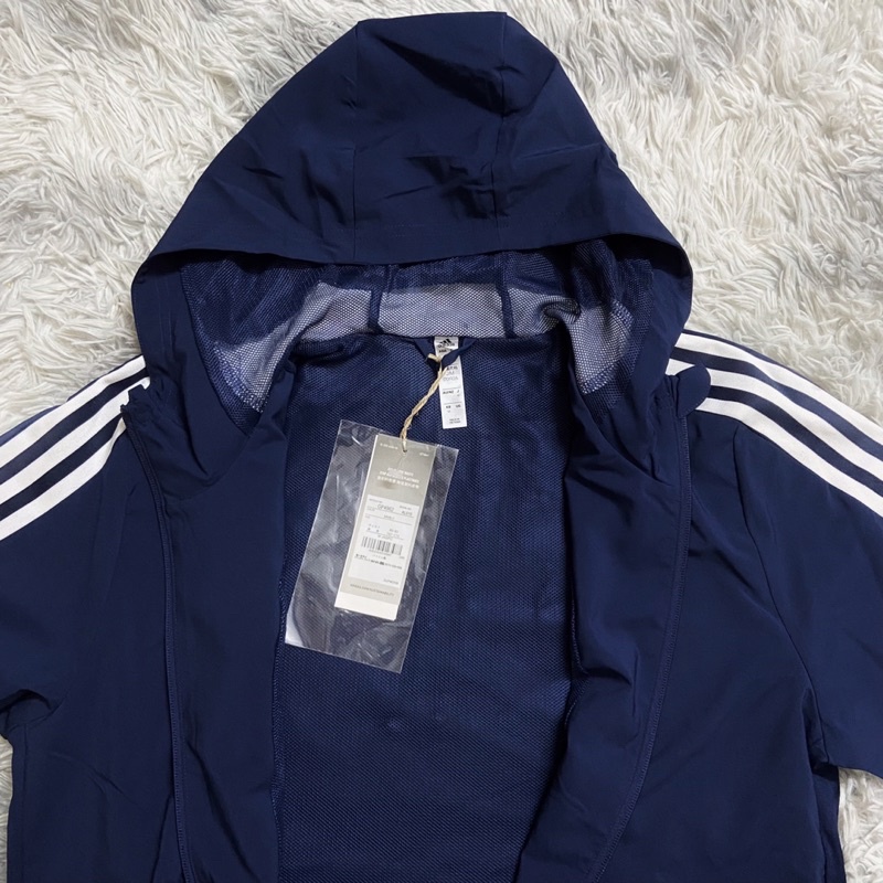 Áo gió nam Adidas Tiro màu xanh - Hàng Chính Hãng