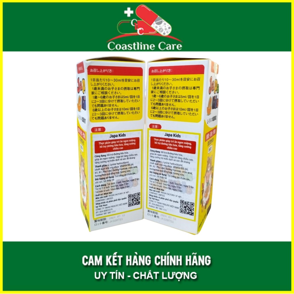 Japa Kids Giúp Trẻ Ăn Ngon Tiêu Hóa Tốt Tăng Cường Miễn Dịch  - CLC Pharmacy
