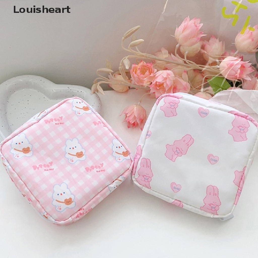 Louisheart Túi Đựng Tiền Xu / Khăn Ăn Mỹ Phẩm Tampon Mini Hình Gấu Đáng Yêu Cho Nữ TFG