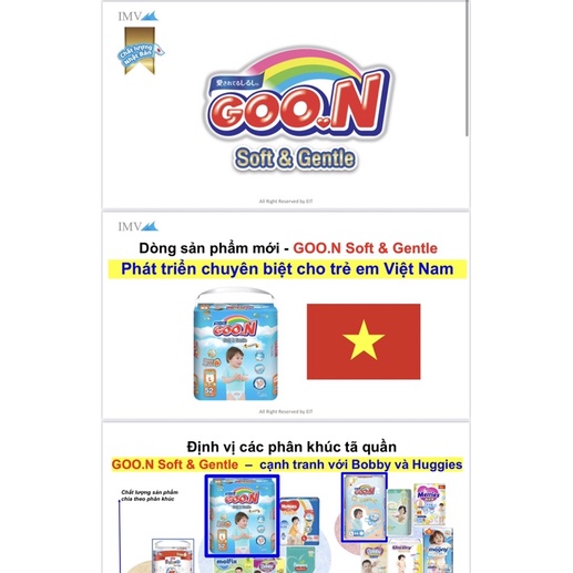 Bỉm quần Goo.n Soft & Gentle Nhật M58,L52,XL50,XXL48
